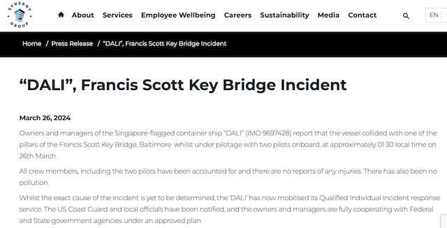 美大桥坍塌失踪6人被推定已死亡